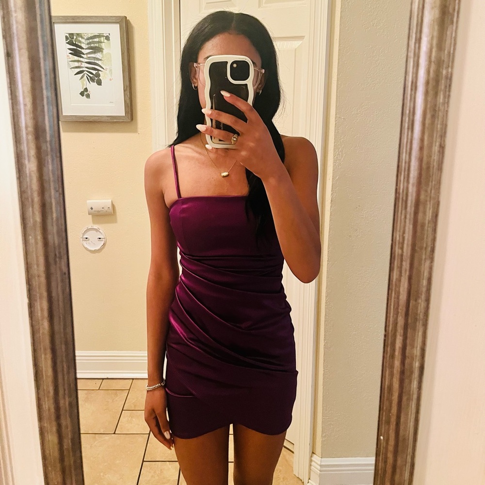 Elegant Purple Women's Dress